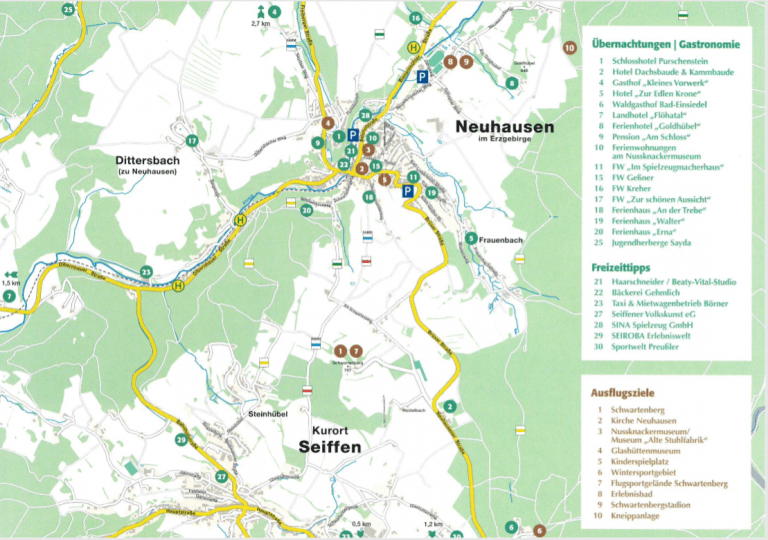 Ortskarten - Neuhausen/ Erzgeb.