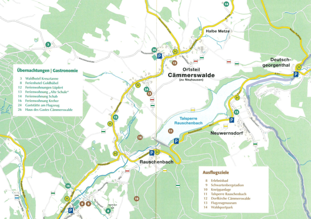 Ortskarten Neuhausen/ Erzgeb.