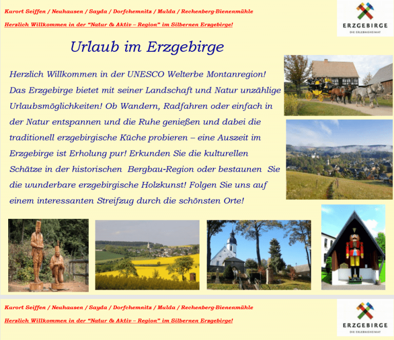 Natur Und Aktivregion Im Silbernen Erzgebirge Neuhausen Erzgeb