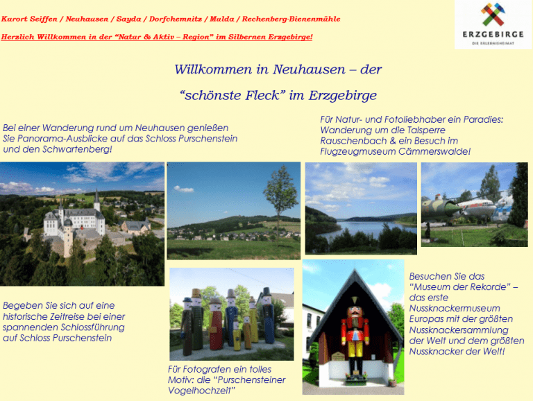 Natur Und Aktivregion Im Silbernen Erzgebirge Neuhausen Erzgeb