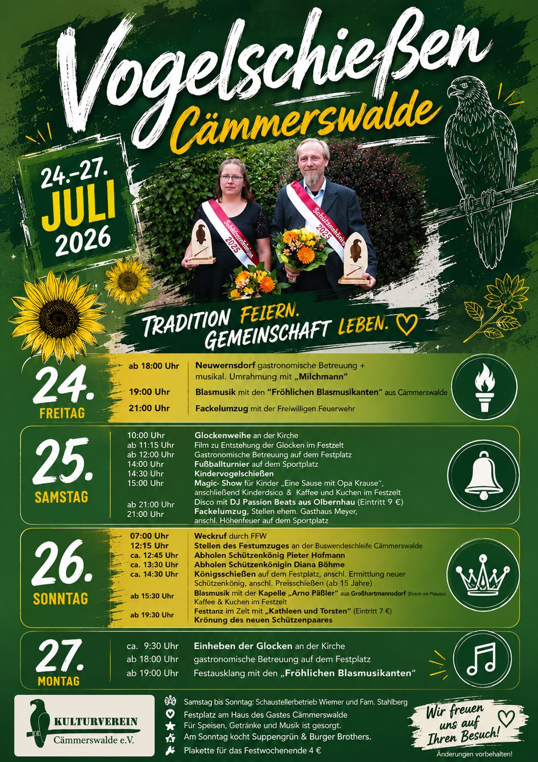 Vogelschießen Cämmerswalde - Freitagabend in Neuwernsdorf
